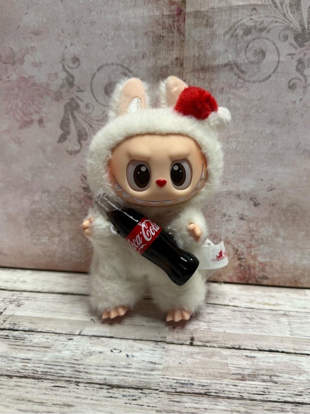 The Monsters Labubu x Coca Cola plush pendant